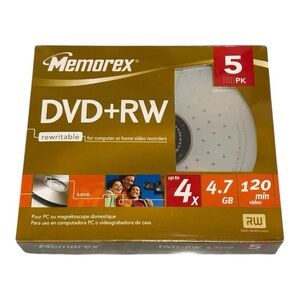 Memorex DVD+RW 5-Pack